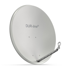DUR-line Select 85/90 Hellgrau - Alu Sat-Reflektor